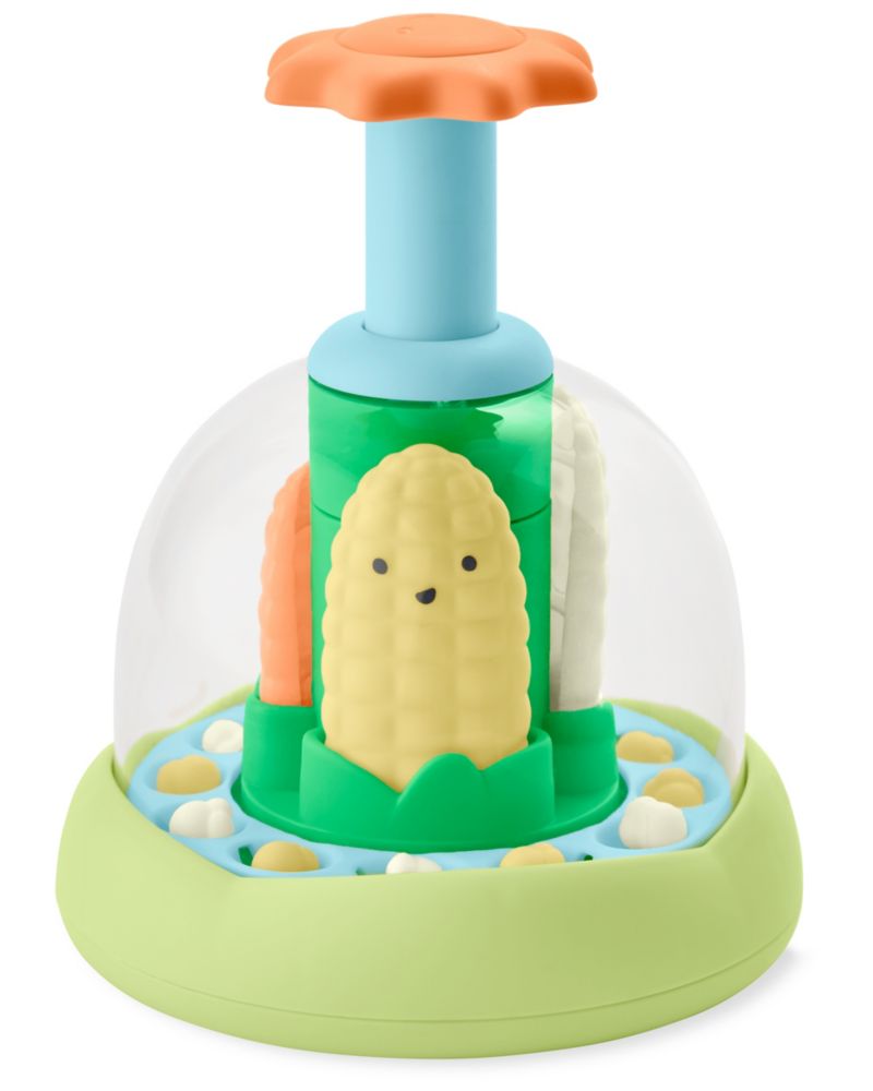 Baby Farmstand Cause and Effect Fine Motor Push and Spin Toy