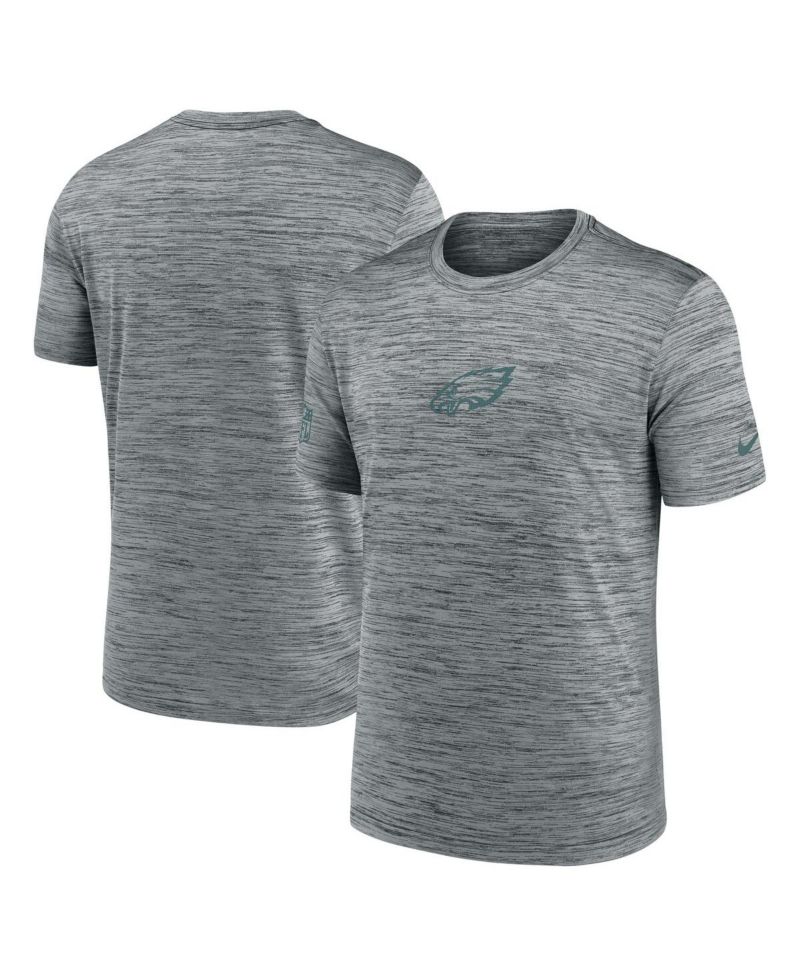 Men's Gray Philadelphia Eagles Sideline Velocity Performance T-Shirt