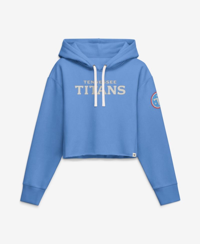 Women's Tennessee Titans Heritage Oversized-Cropped Hoodie