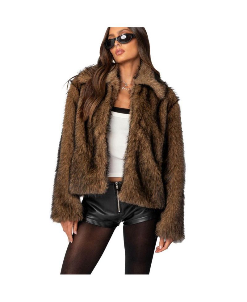 Women's Mob Wife Faux Fur Jacket