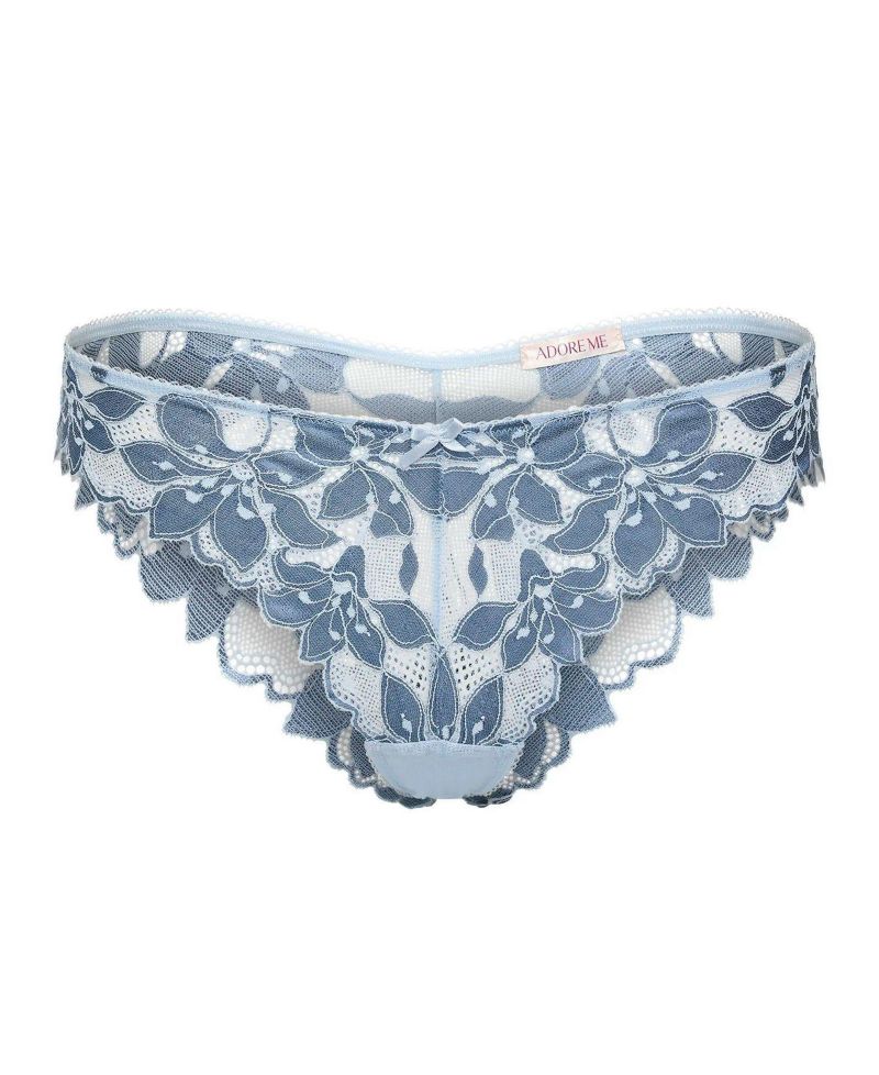 Plus Size Mellody Brazilian Floral-Print Lace Panty