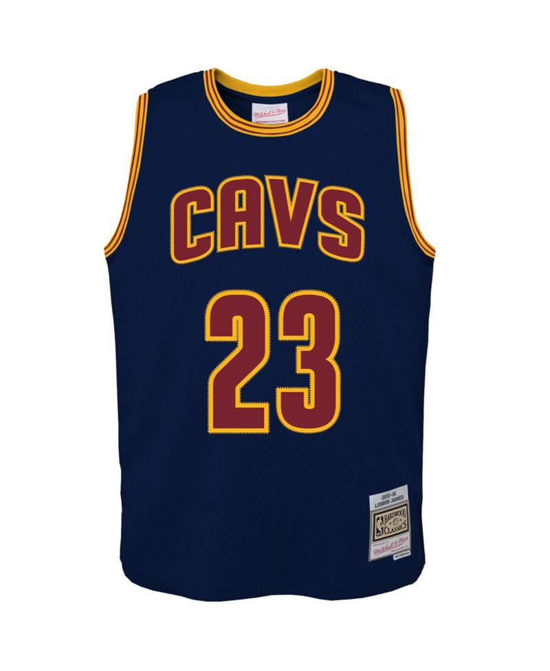 Big Boys and Girls LeBron James Navy Cleveland Cavaliers 2008/09 Hardwood Classics Swingman Jersey