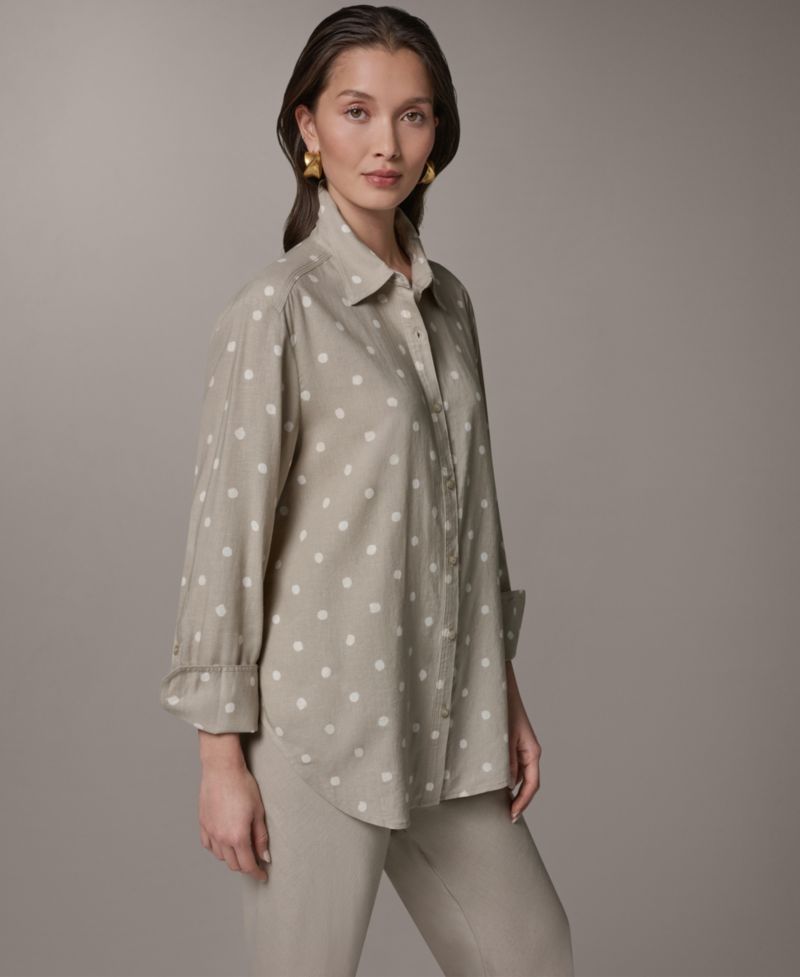 Women's Long-Sleeve Button-Front Shirt