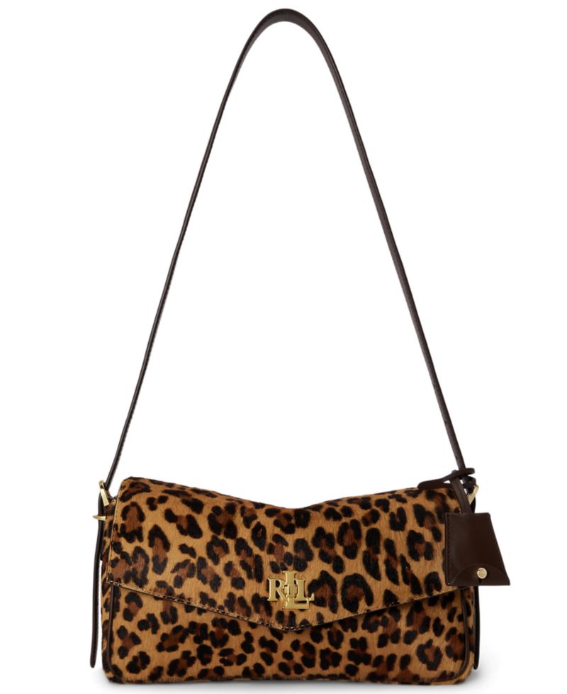 Farrah Leopard Print Small Shoulder Bag