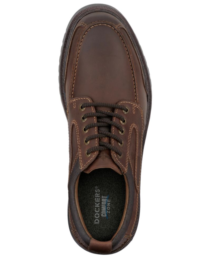 Men's Overton Moc-Toe Leather Oxfords