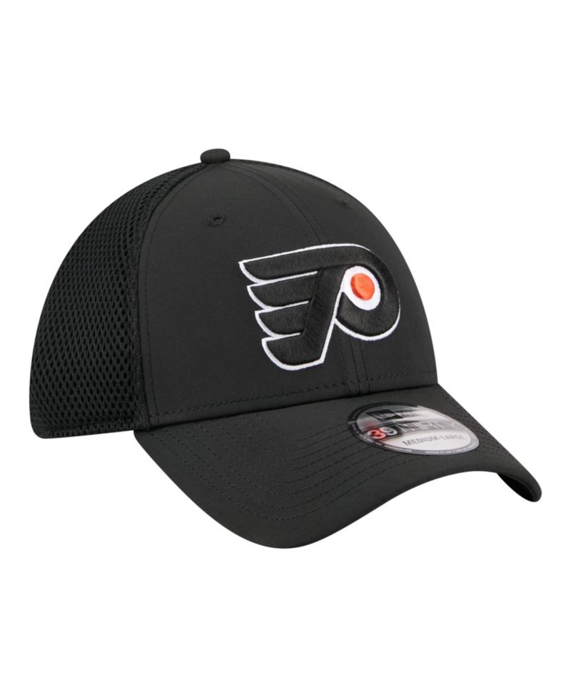 Men's Black Philadelphia Flyers Logo 39THIRTY Flex Hat