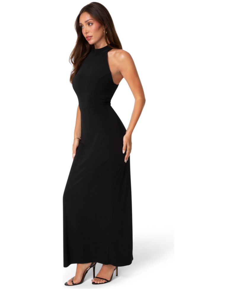 Women's Jersey Halter Maxi Dress