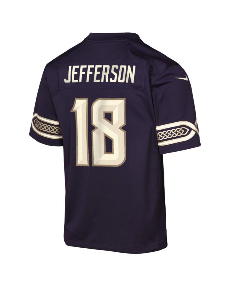 Big Boys and Girls Justin Jefferson Purple Minnesota Vikings 2026 Rivalries Collection Game Jersey