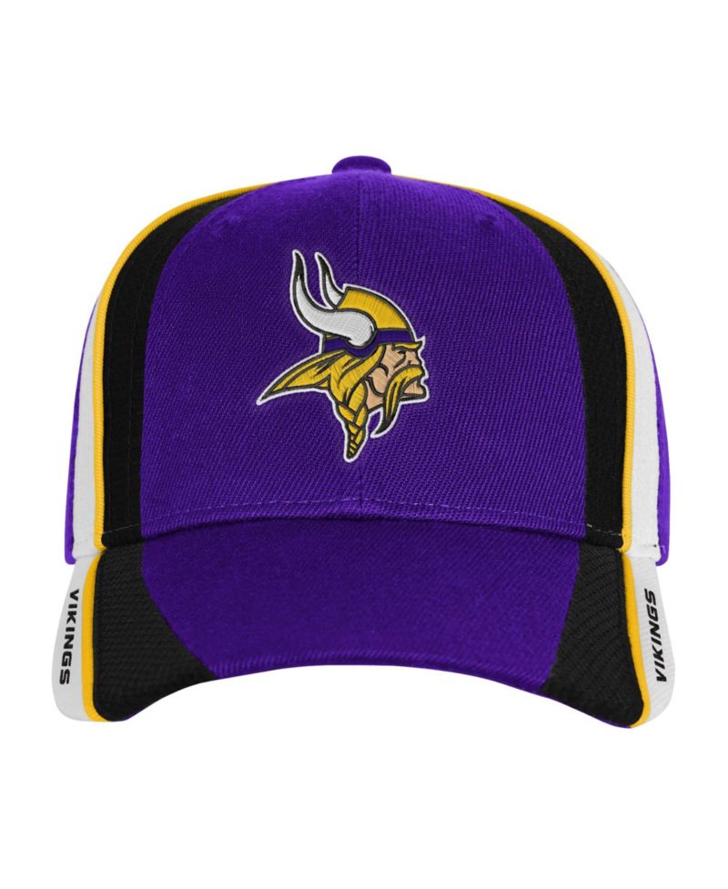 Big Boys and Girls Purple Minnesota Vikings Club Downforce Pro Crown Adjustable Hat