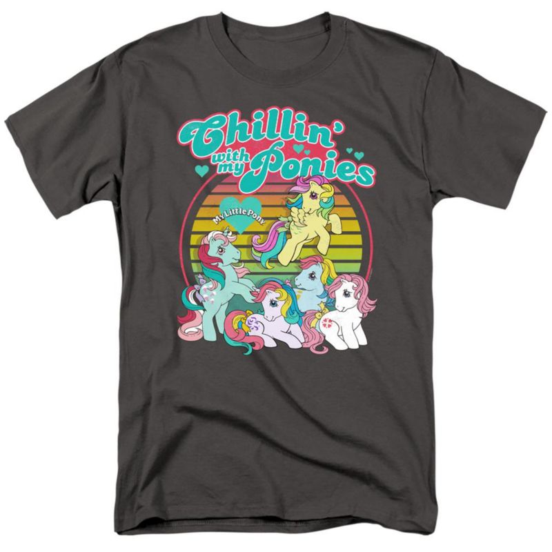 Big & Tall + My Little Pony Retro Chillin with My Ponies T Shirt