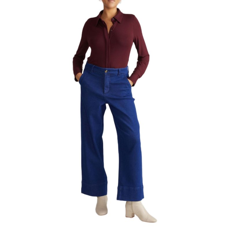 Plus Size Elbe Liquid Jersey Shirt Classic Fit