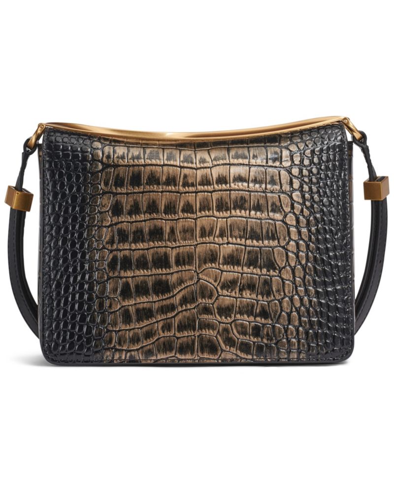 Jericho Metallic Croc Small Convertible Shoulder Handbag