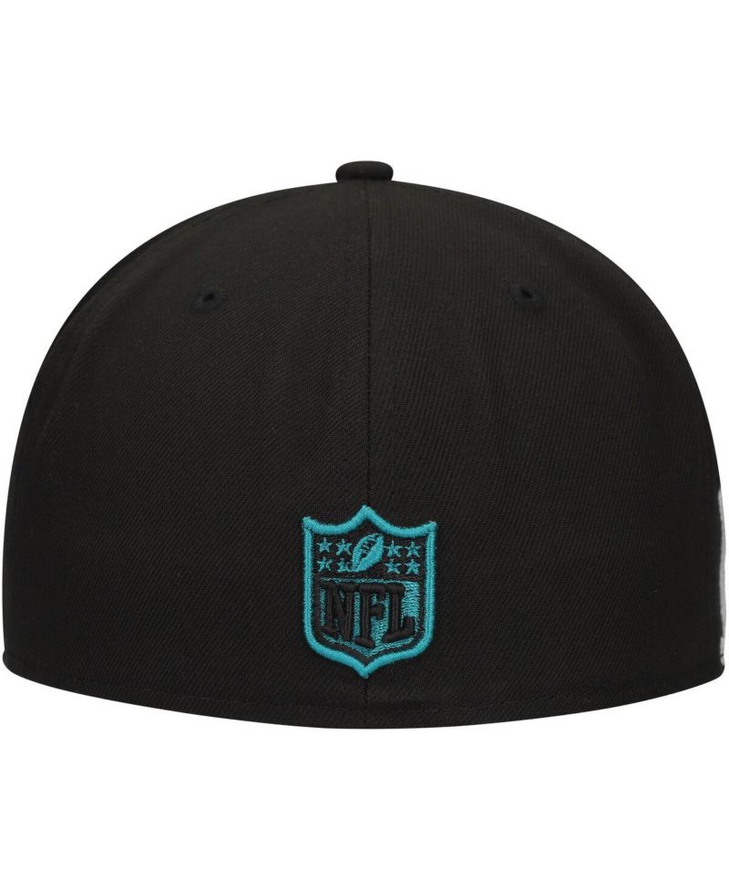 Men's Black Jacksonville Jaguars Checkered Undervisor 59FIFTY Fitted Hat