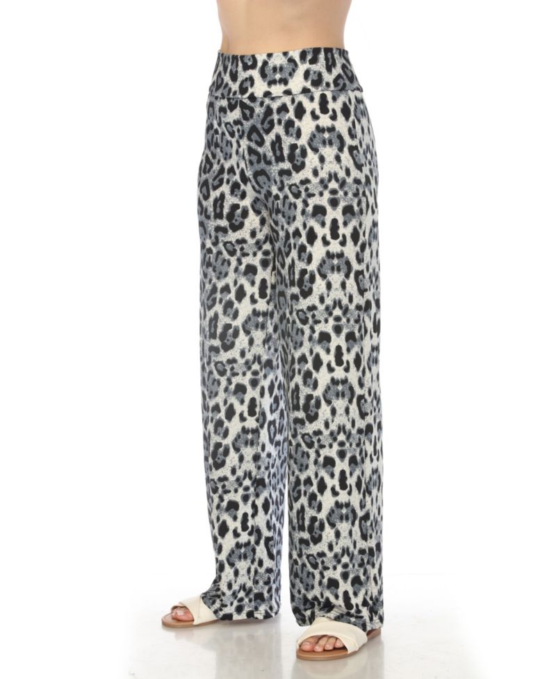 Women's High-Waist Floral Wide-Leg Pants