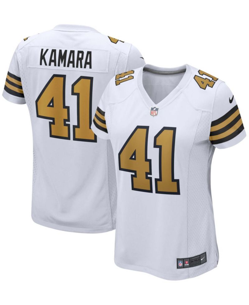 Women's Alvin Kamara White New Orleans Saints Alternate Game Player Jersey