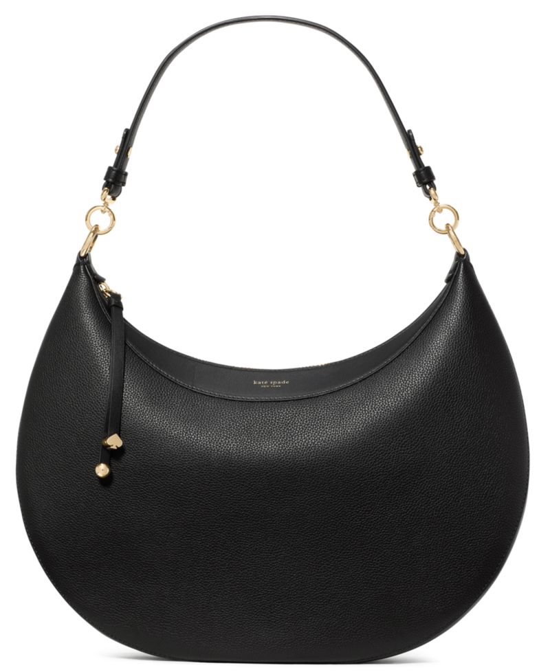 Liv Large Pebbled Leather Hobo Shoulder Bag