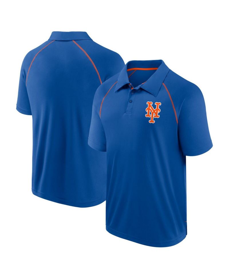 Men's Royal New York Mets Strong Alone Raglan Polo