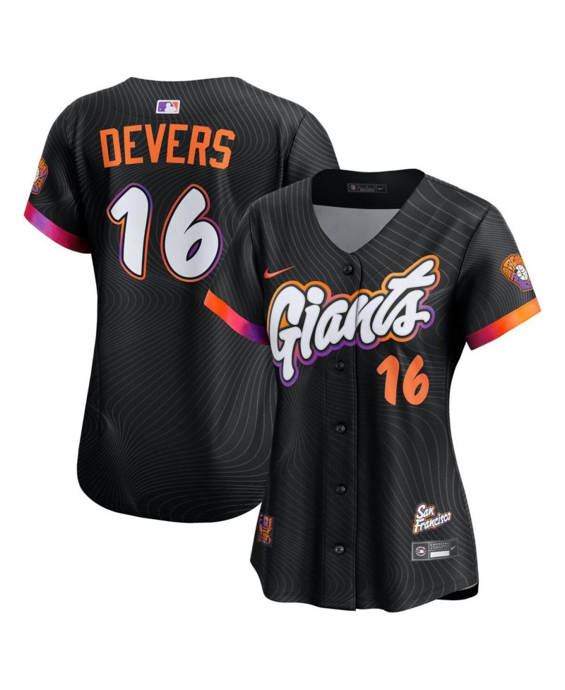 Women's Rafael Devers Black San Francisco Giants 2025 City Connect Limited Player Jersey