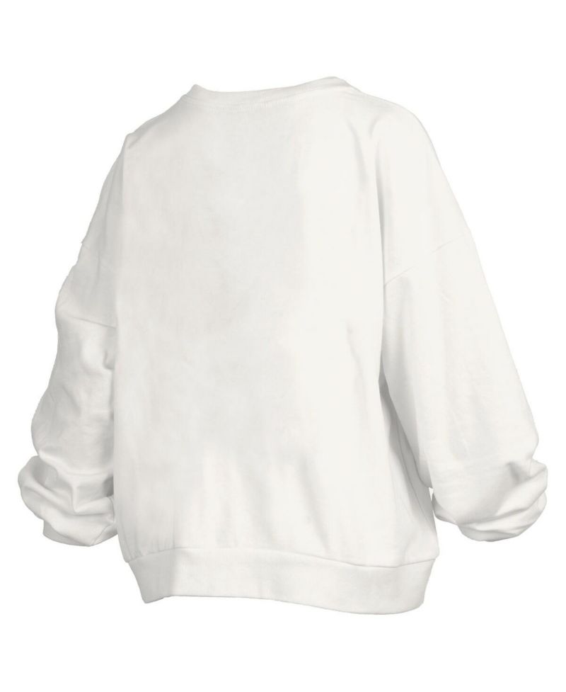 Women's White Oklahoma Sooners Janise Fleece Sweatshirt
