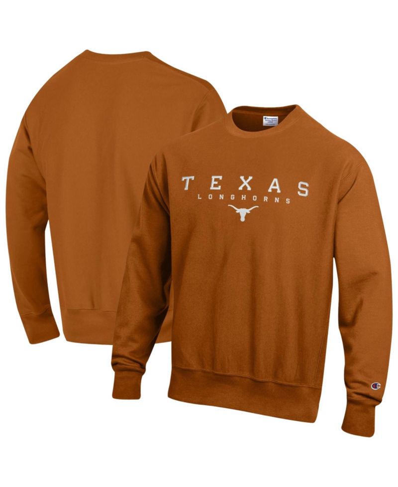 Men's Texas Orange Texas Longhorns Relentless Reverse Weave Sweatshirt