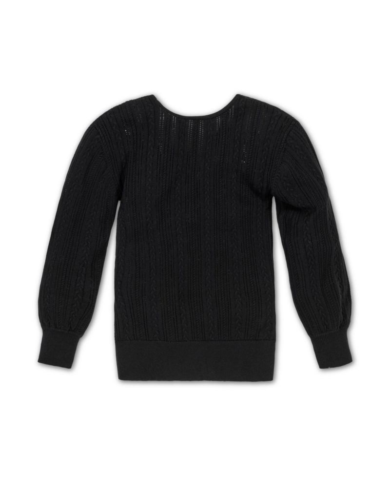 Women's Hope and Henry Long Sleeve Reversible Cable Wrap Sweater