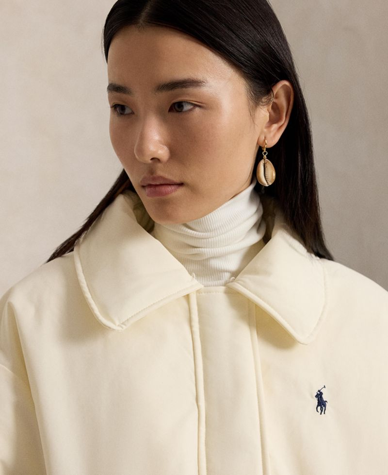 Women's Water-Resistant 750-Fill-Power Down High-Pile-Collar Jacket