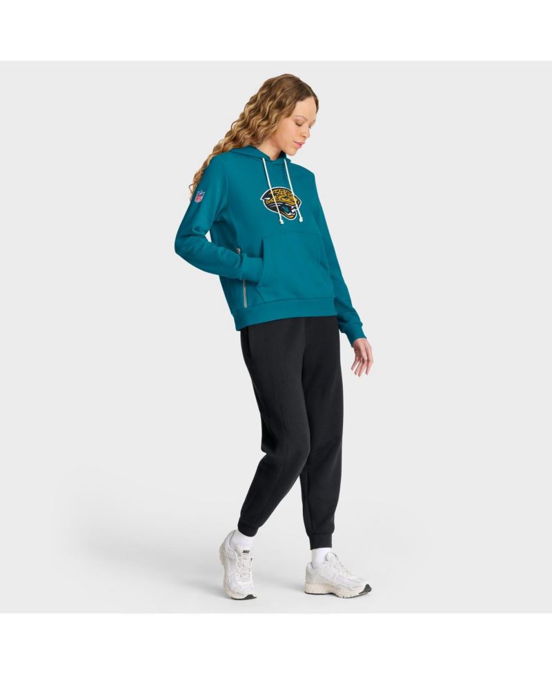Women's Teal Jacksonville Jaguars Sideline Standard Issue Throwback Dri-FIT Hoodie