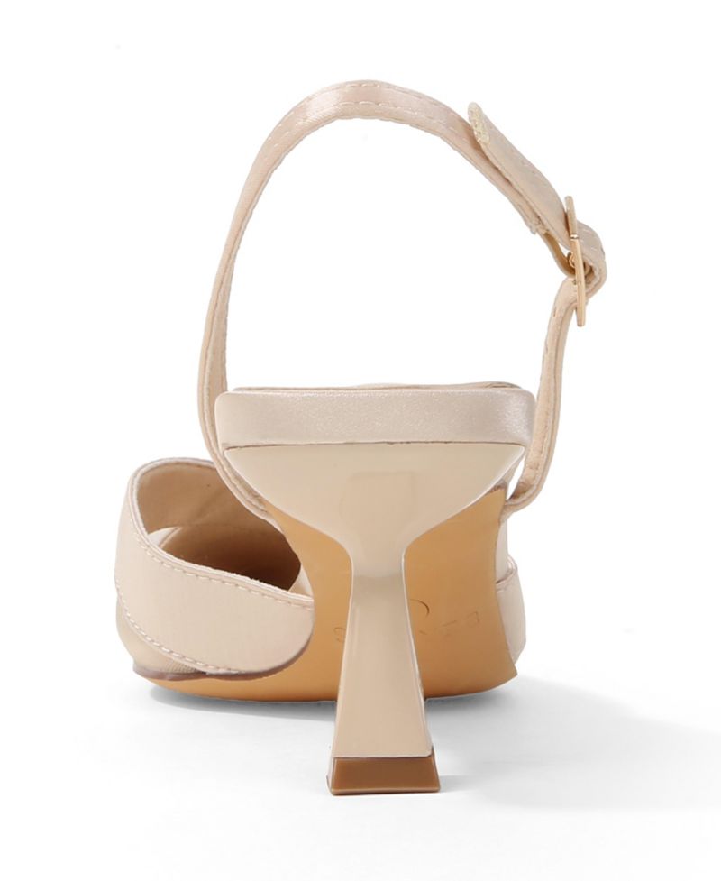 Women's Hailee Mesh and Satin Special Occasion Slingback Pumps