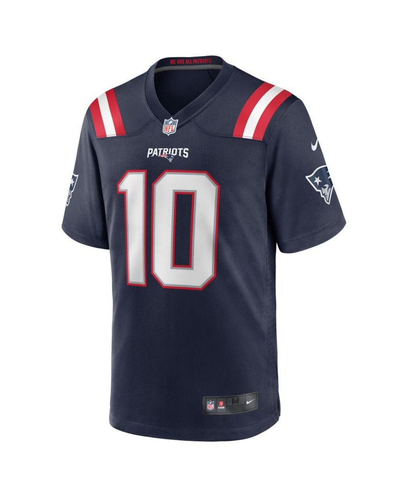 Men's Drake Maye New England Patriots 2024 NFL Draft First Round Pick Player Game Jersey