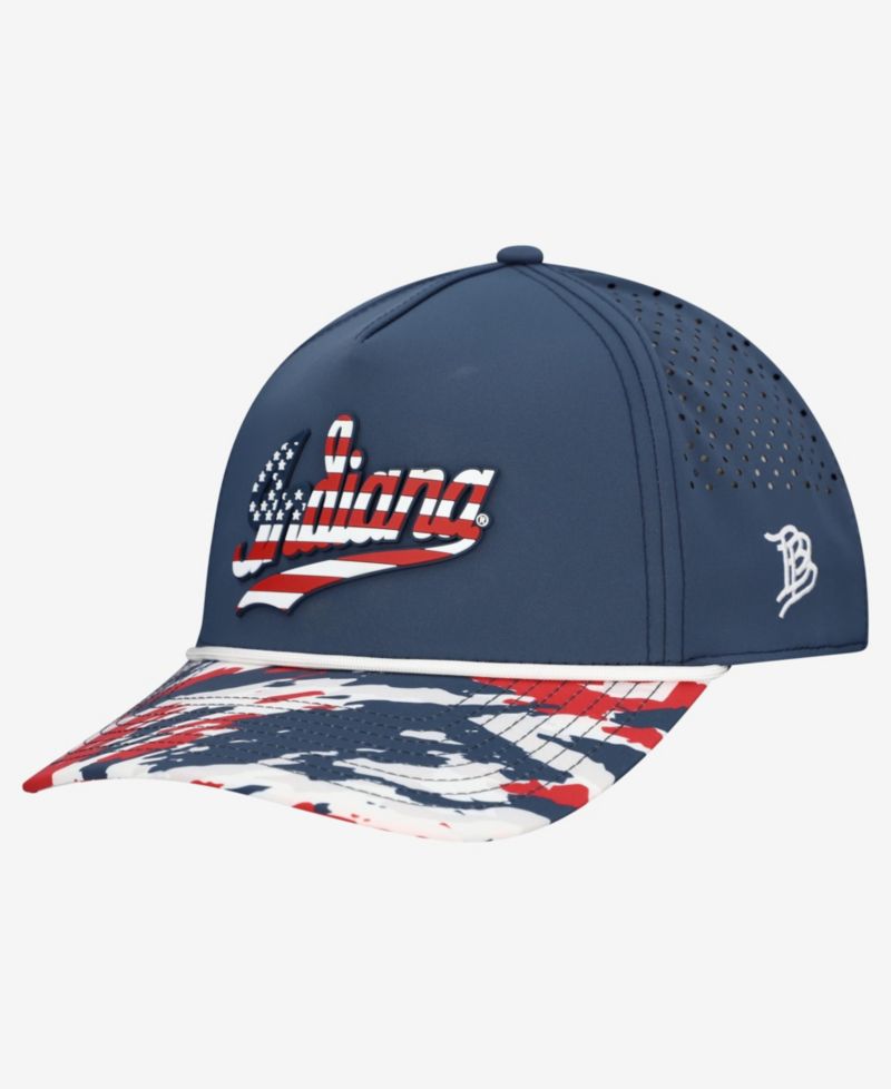 Men's and Women's Navy Indiana Hoosiers Stars & Stripes Rope Adjustable Hat