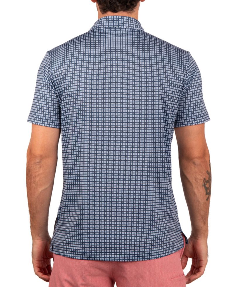 Men's Square Geo Performance Polo