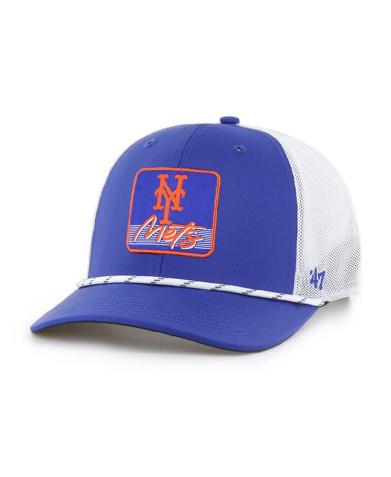 Men's Royal/White New York Mets Scratch Adjustable Trucker Hat