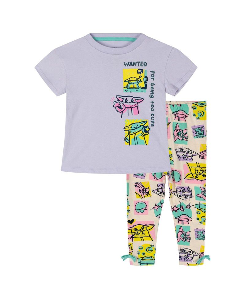 Grogu Girl's 5-16 2-Piece T-Shirt and Leggings Set