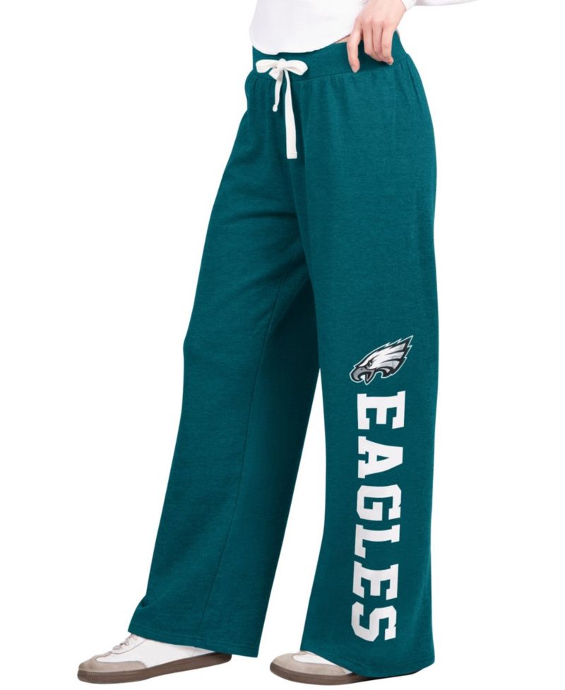 Women's Midnight Green Philadelphia Eagles Field Wide Leg Sweatpants