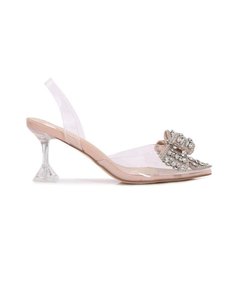 Nina Crystal Bow Heels