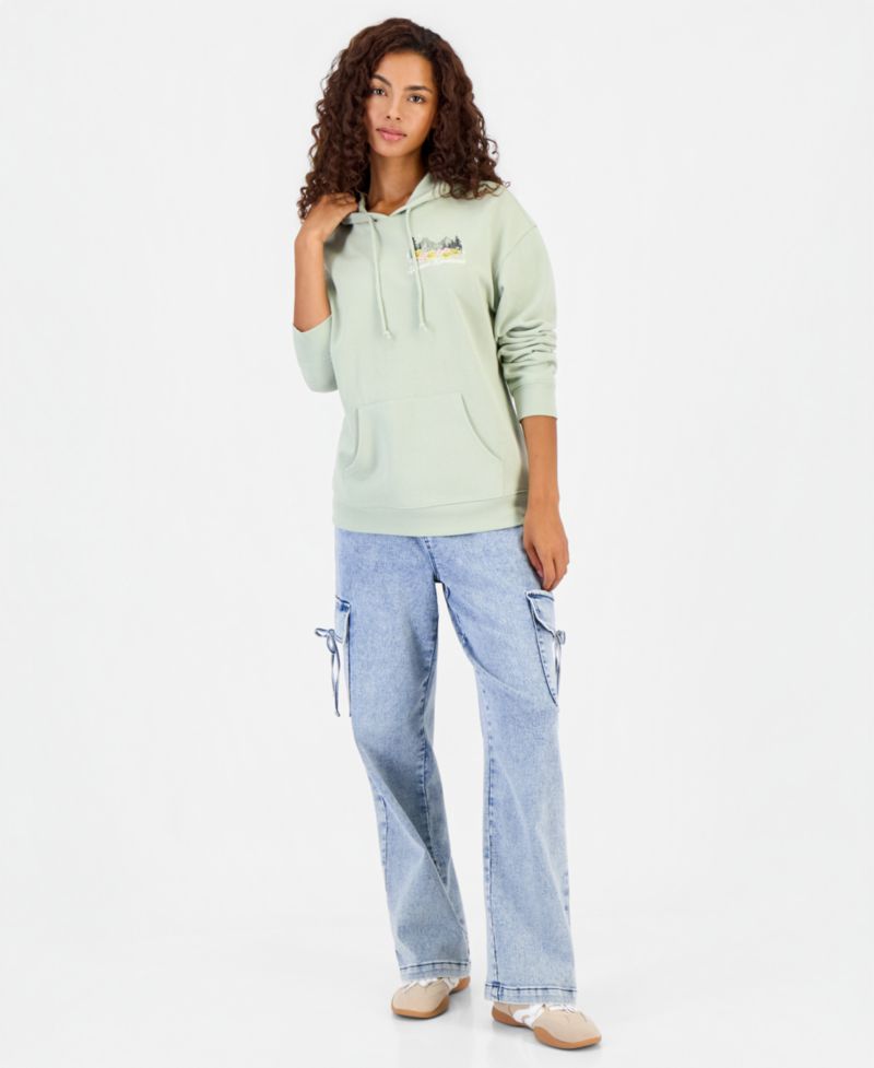 Juniors' Spread Kindness Long-Sleeve Fleece Hoodie