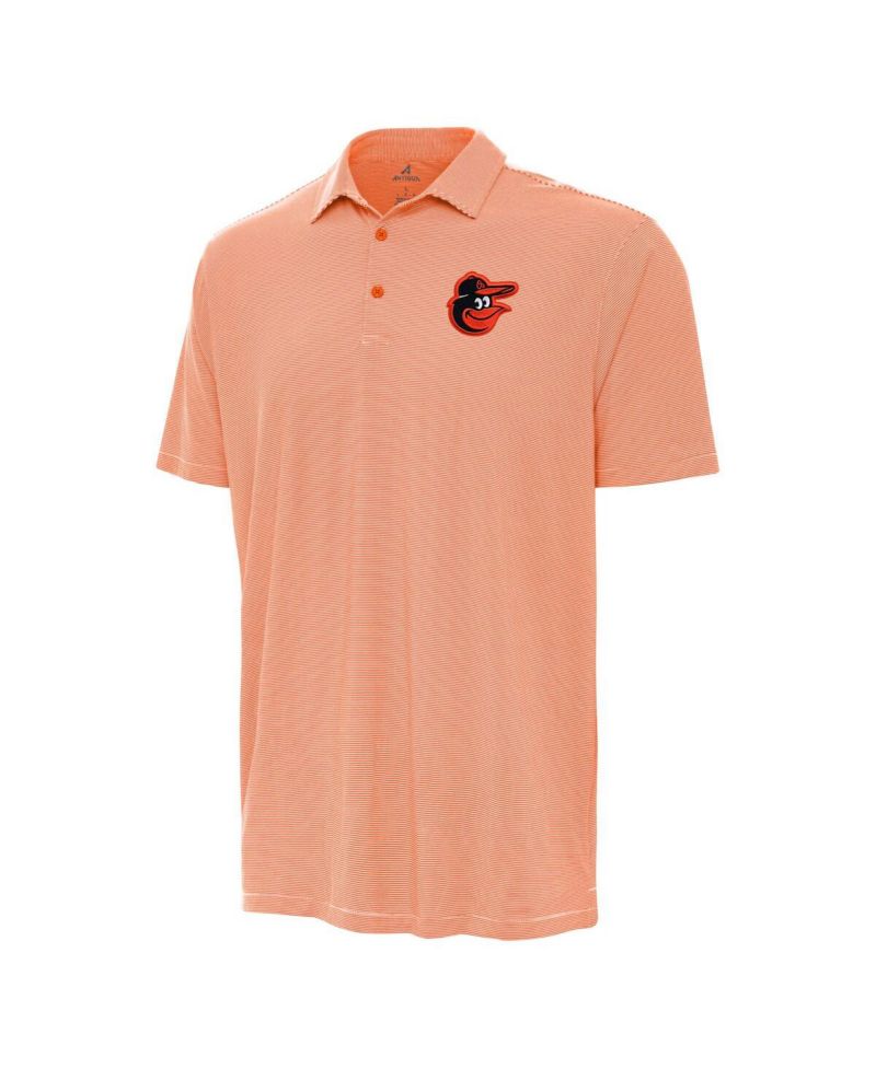 Men's Orange/White Baltimore Orioles Twine Polo Shirt