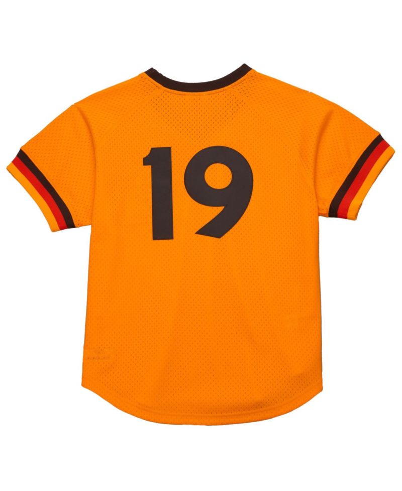 Men's Tony Gwynn Gold San Diego Padres Big Tall Cooperstown Mesh Batting Practice Jersey