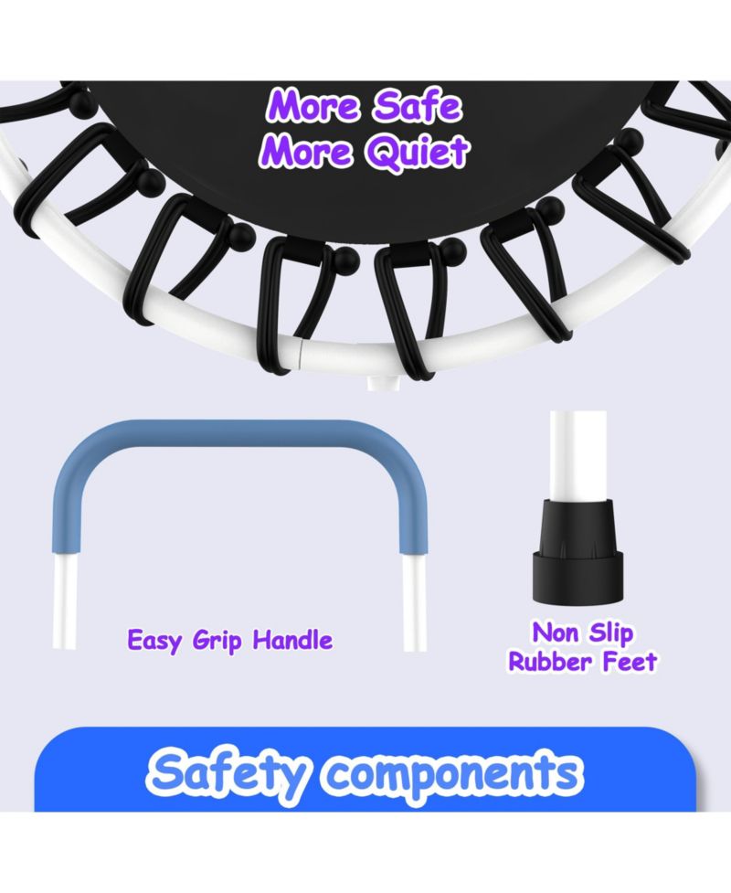 28-inch Toddler Trampoline for Kids 1 Year Plus with Handle, Baby Gifts for Boys and Girls, Indoor and Outdoor