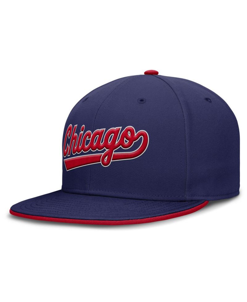 Men's Royal Chicago Cubs True Performance Fitted Hat