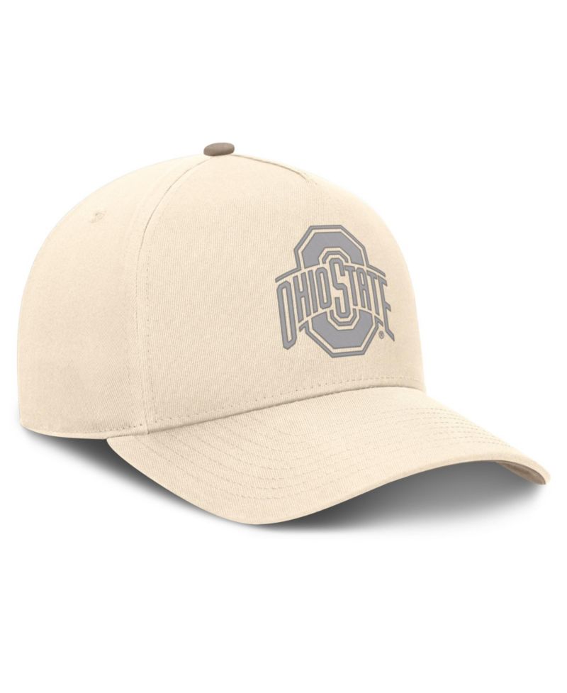 Men's Natural Ohio State Buckeyes Rise Adjustable Hat