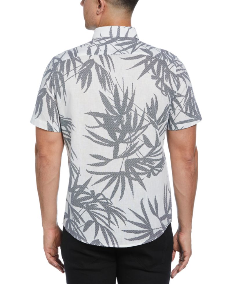 Men's Textured Fern Print Shirt