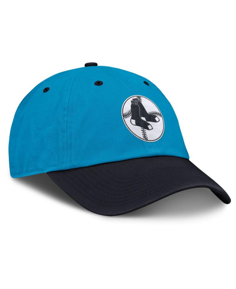 Men's Blue/Navy Boston Red Sox Neon 90s Club Adjustable Hat