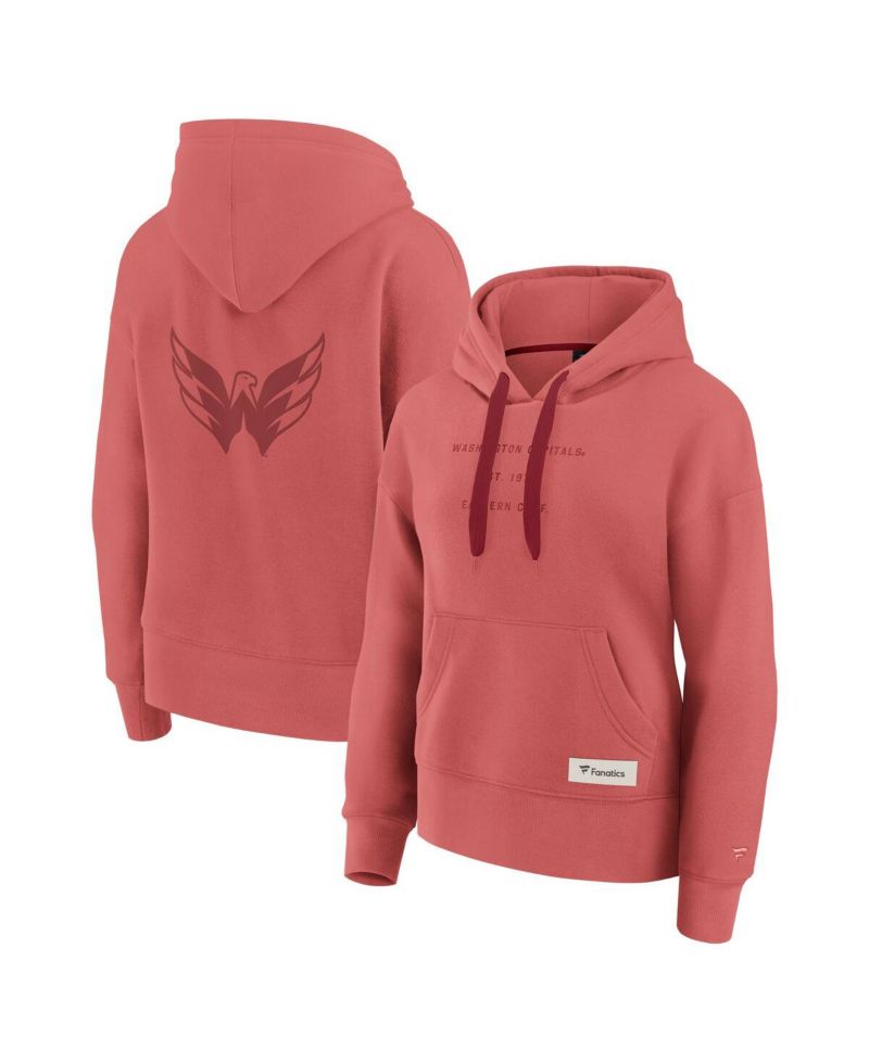 Women's Red Washington Capitals Elements Future Ground Subtle Tonal Pullover Hoodie