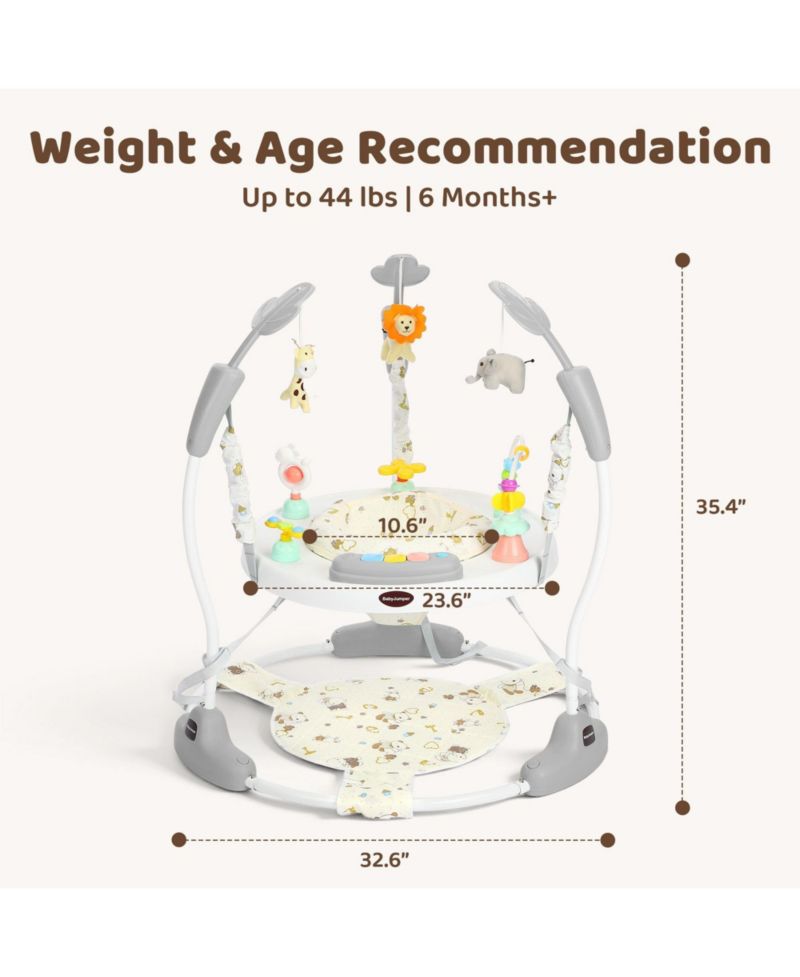 Toddler Baby's Activity Center, 360degree(s) Rotating Seat and Adjustable Heights