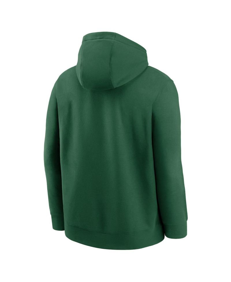 Men's Green New York Jets Busted Play Club Fleece Pullover Hoodie
