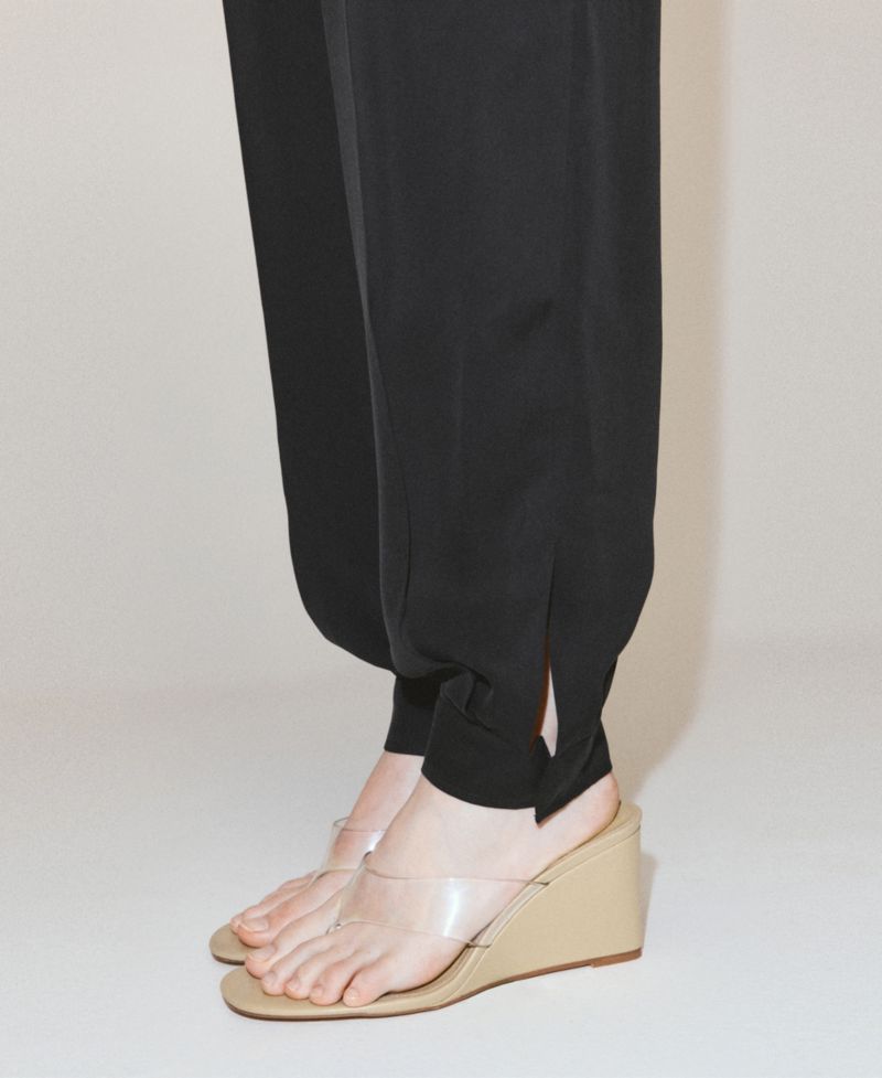 Women's Mid-Rise Baggy Side-Pocket Pants