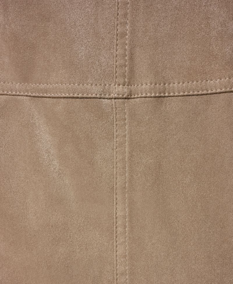 Women's Sleeveless Suede Sheath Dress