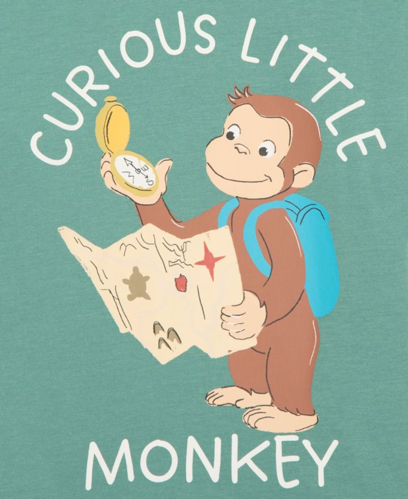 Toddler Boys' 12M-5T Curious Little Monkey Graphic T-Shirt