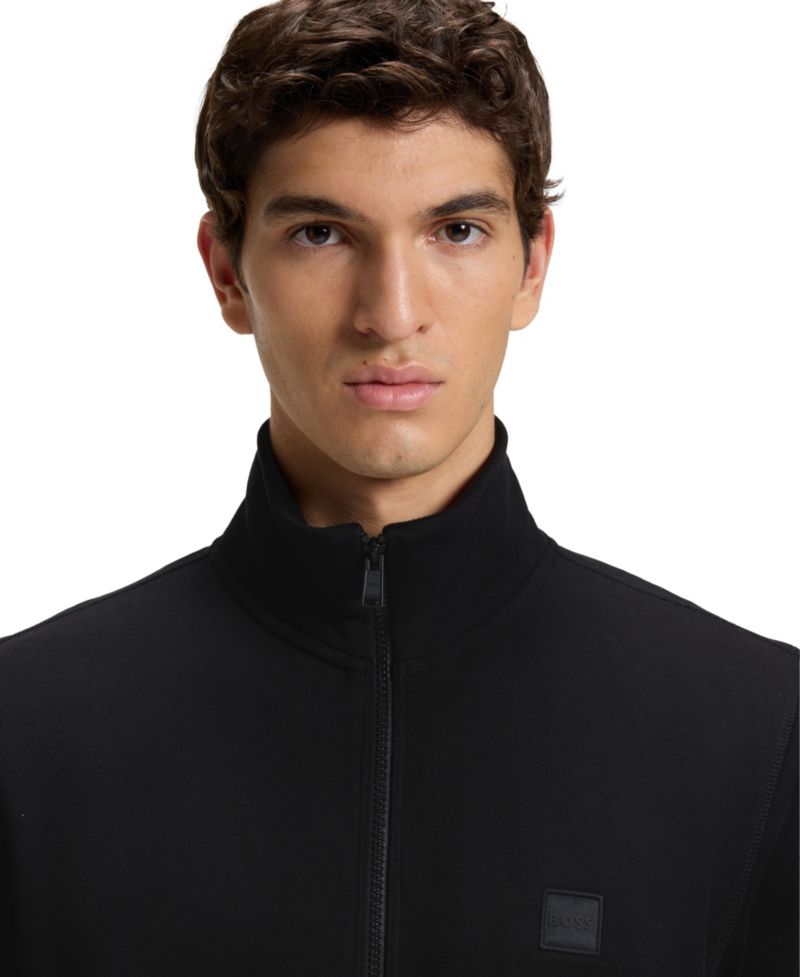 Men's Cotton-Jersey Logo Badge Jacket